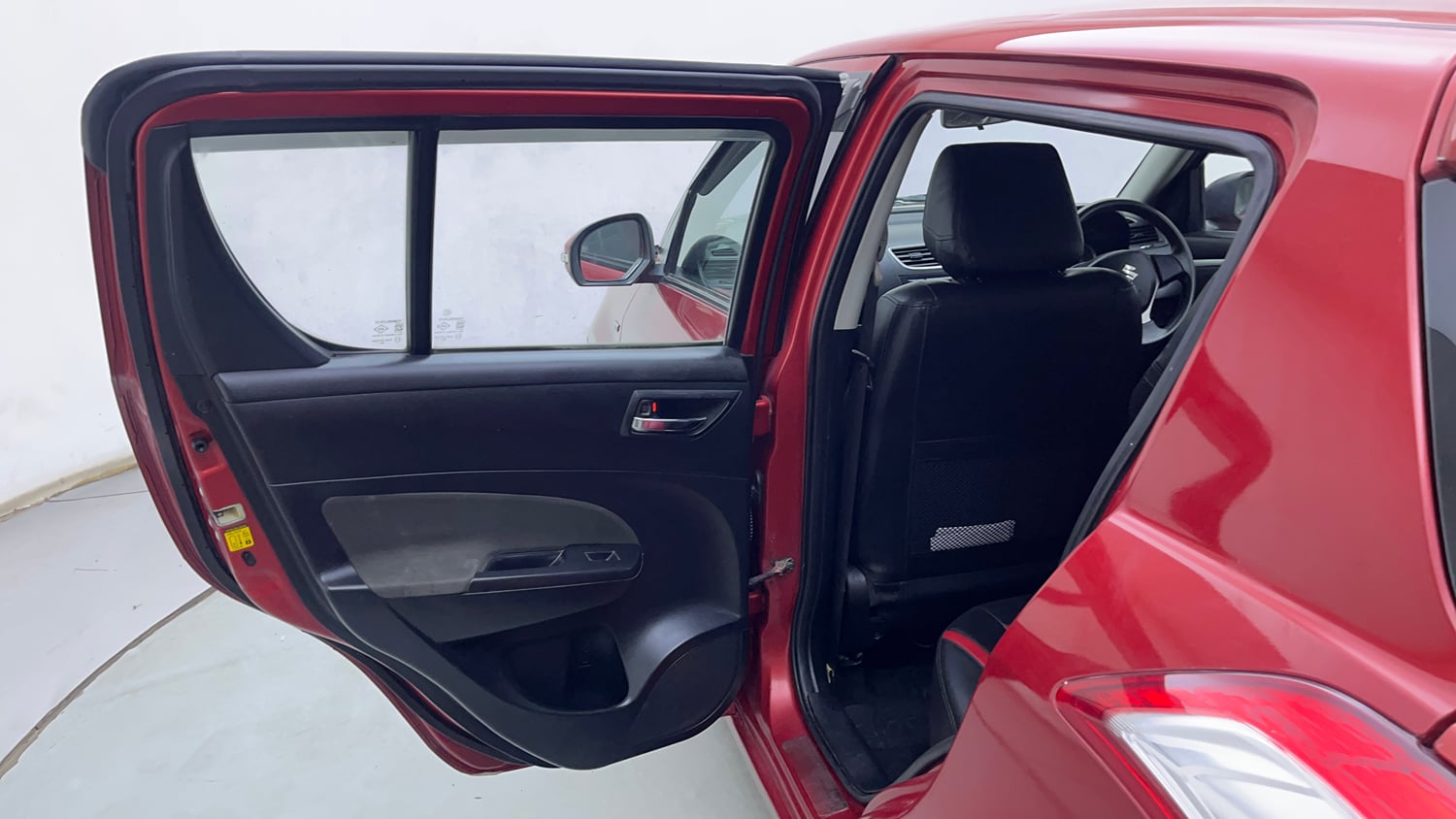 Used 2014 Maruti Suzuki Swift ZXi Petrol Manual interior LEFT REAR DOOR OPEN VIEW