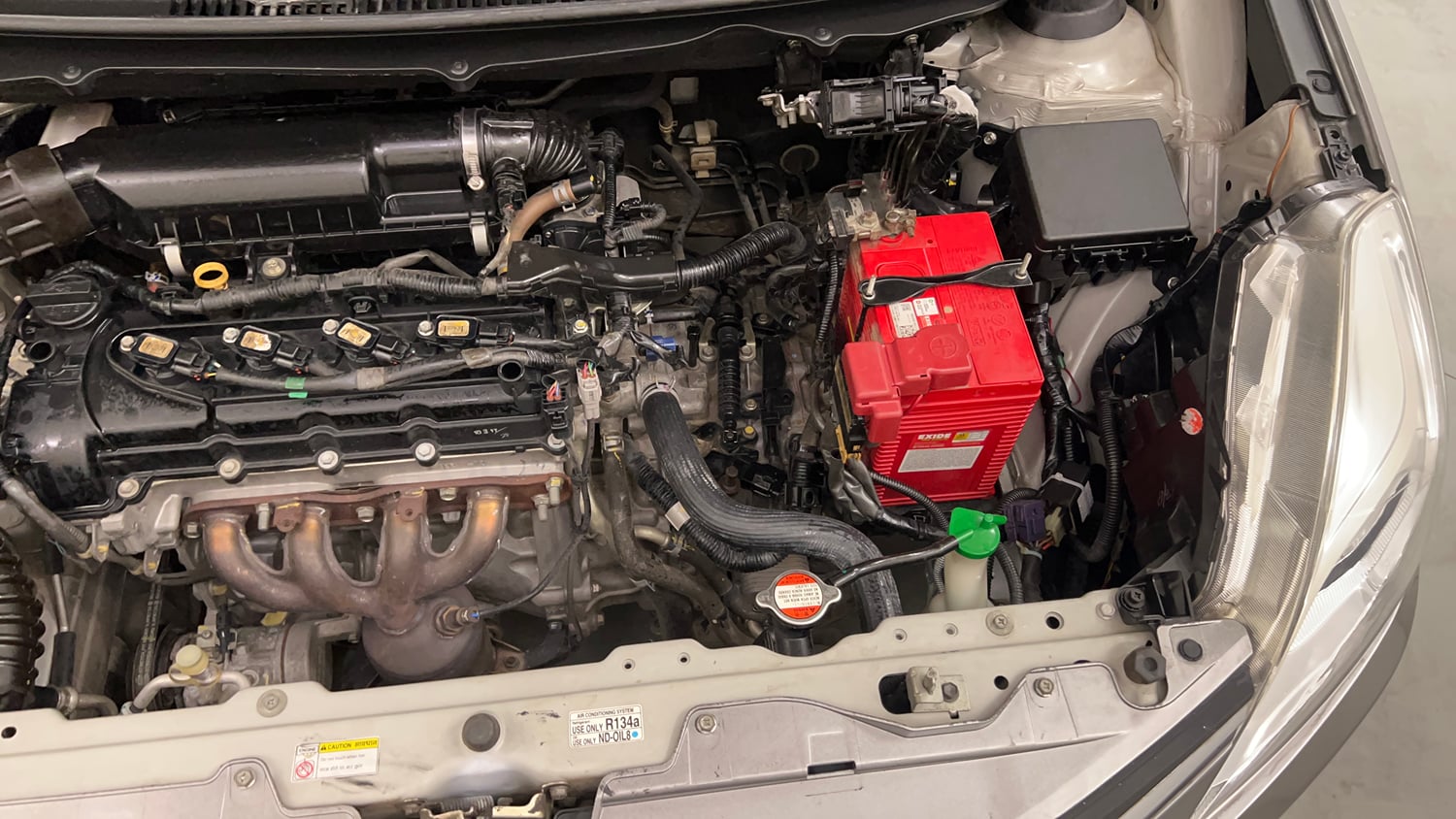 Used 2017 Maruti Suzuki Baleno Delta 1.2 AT Petrol Automatic engine ENGINE LEFT SIDE VIEW