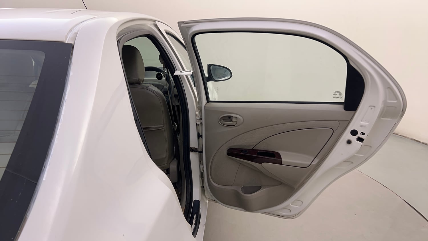 Used 2014 Toyota Etios G Petrol Manual interior RIGHT REAR DOOR OPEN VIEW