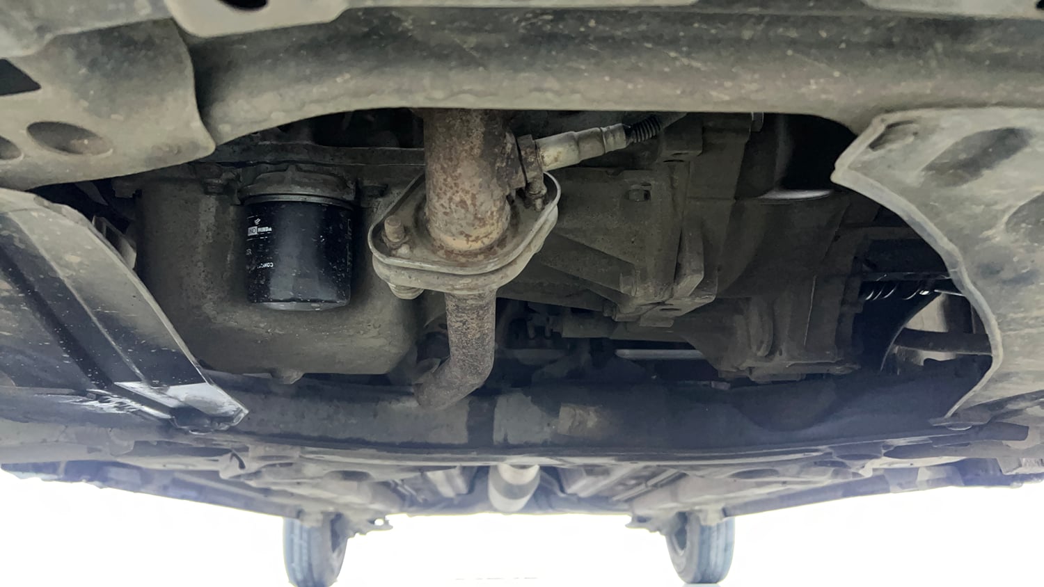 Used 2014 Maruti Suzuki Swift VXi Petrol Manual extra FRONT LEFT UNDERBODY VIEW