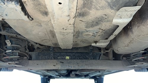 Used 2022 Hyundai Aura SX 1.2 CNG Cng Manual extra REAR UNDERBODY VIEW (TAKEN FROM REAR)