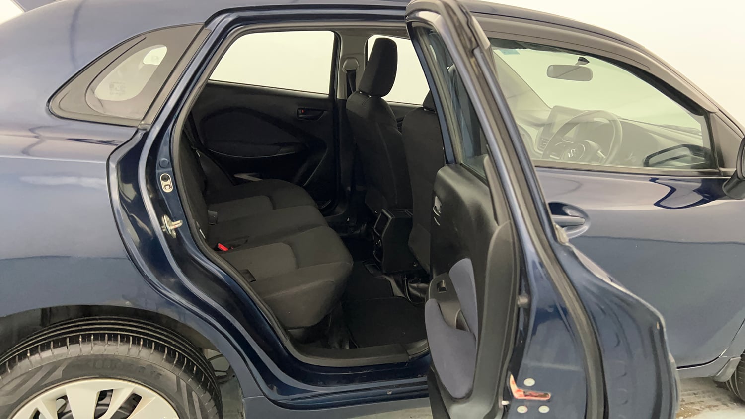 Used 2023 Maruti Suzuki Baleno Delta AGS Petrol Automatic interior RIGHT SIDE REAR DOOR CABIN VIEW