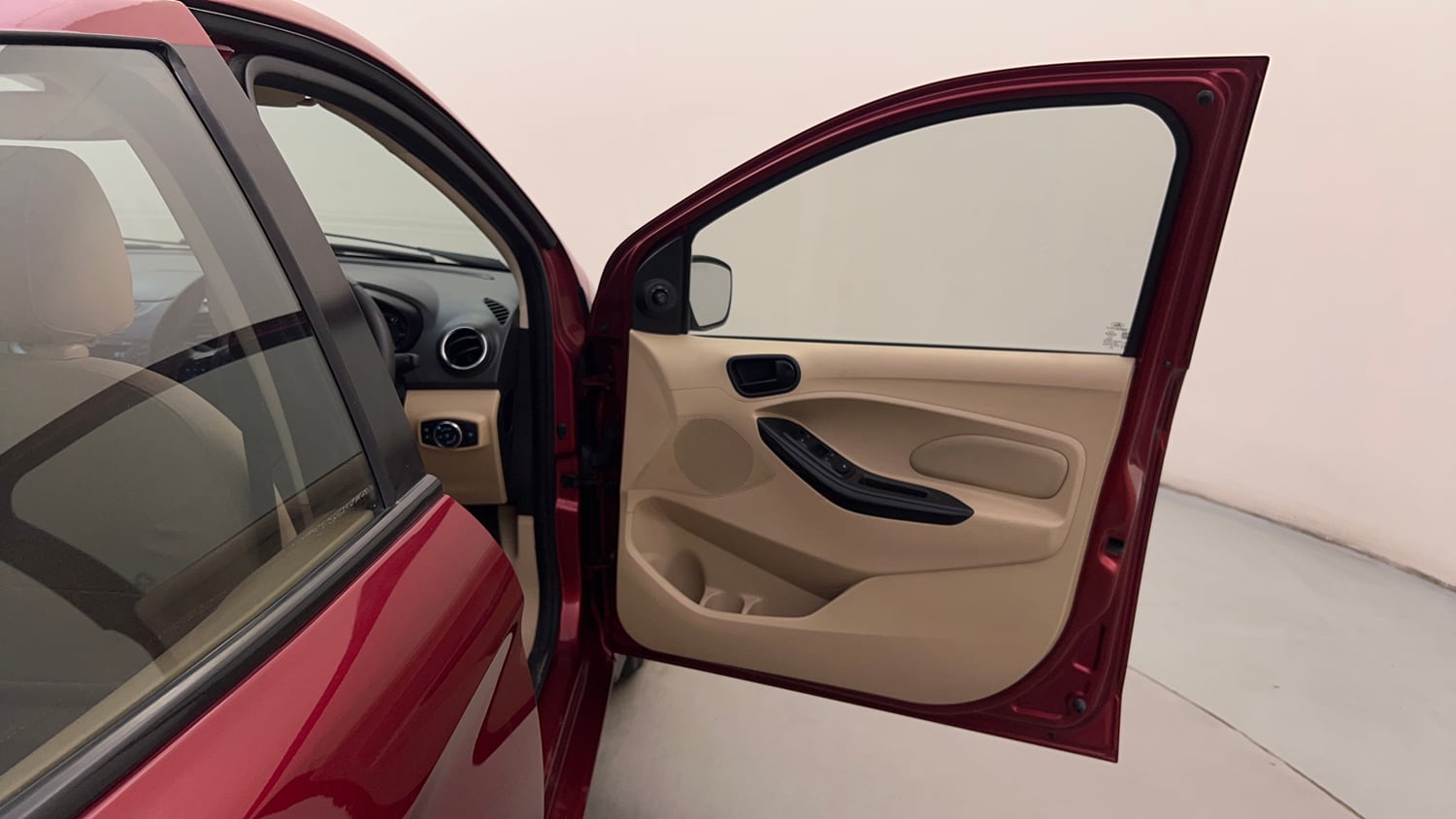 Used 2016 Ford Figo Aspire Titanium 1.2 Ti-VCT Petrol Manual interior RIGHT FRONT DOOR OPEN VIEW