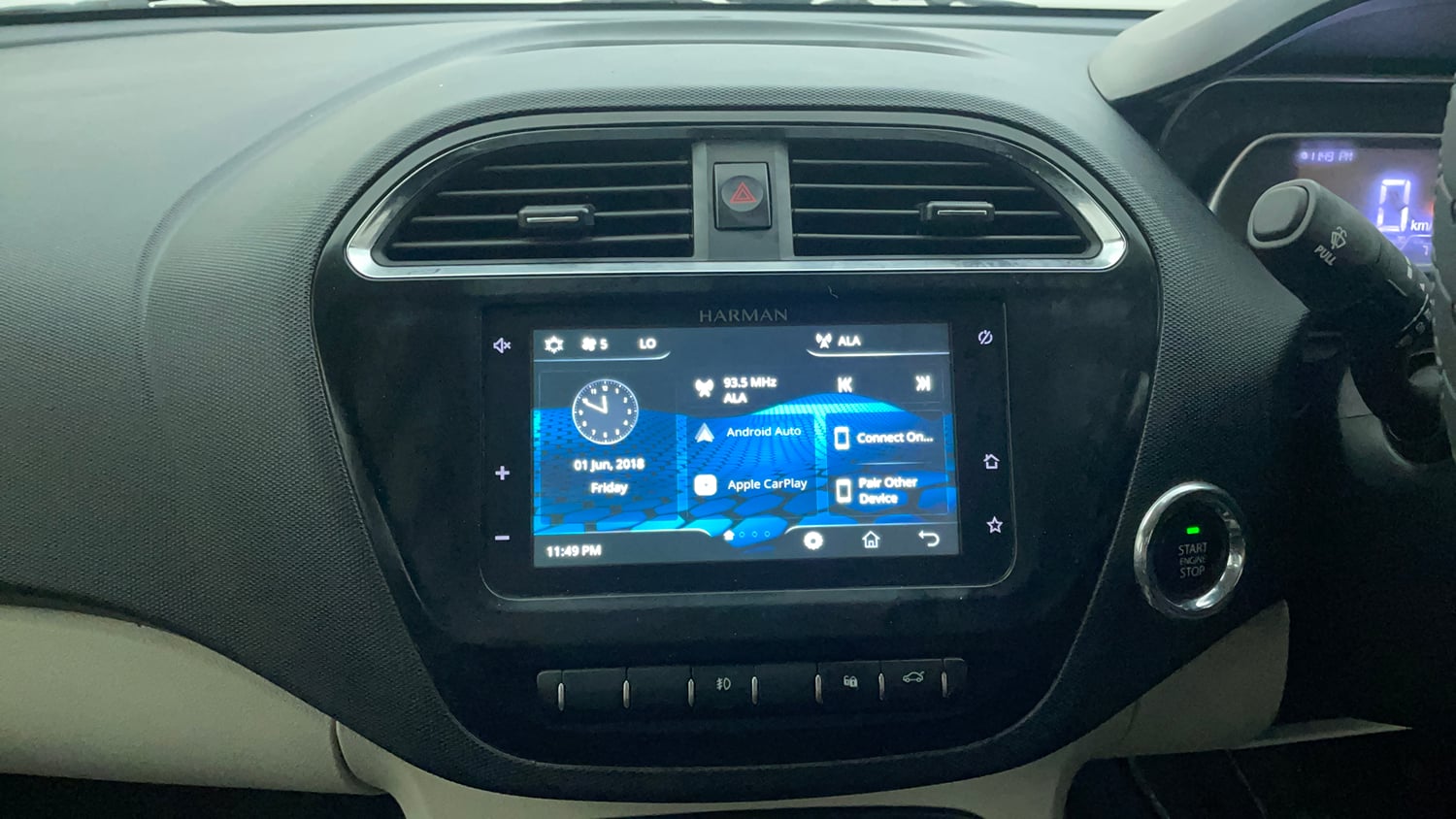 Used 2022 Tata Tigor XZ Plus Petrol Manual interior MUSIC SYSTEM & AC CONTROL VIEW