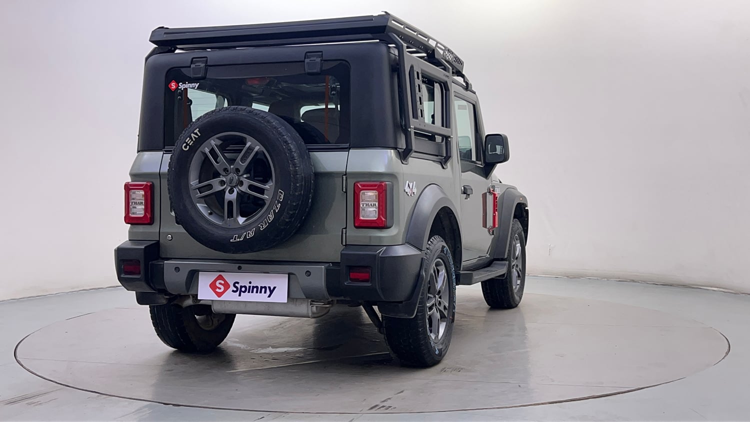 Used 2021 mahindra Thar LX Hard Top Petrol MT 4WD Petrol Manual exterior RIGHT REAR CORNER VIEW
