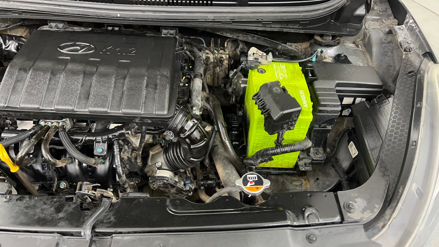 Used 2023 Hyundai Aura SX 1.2 CNG Cng Manual engine ENGINE LEFT SIDE VIEW