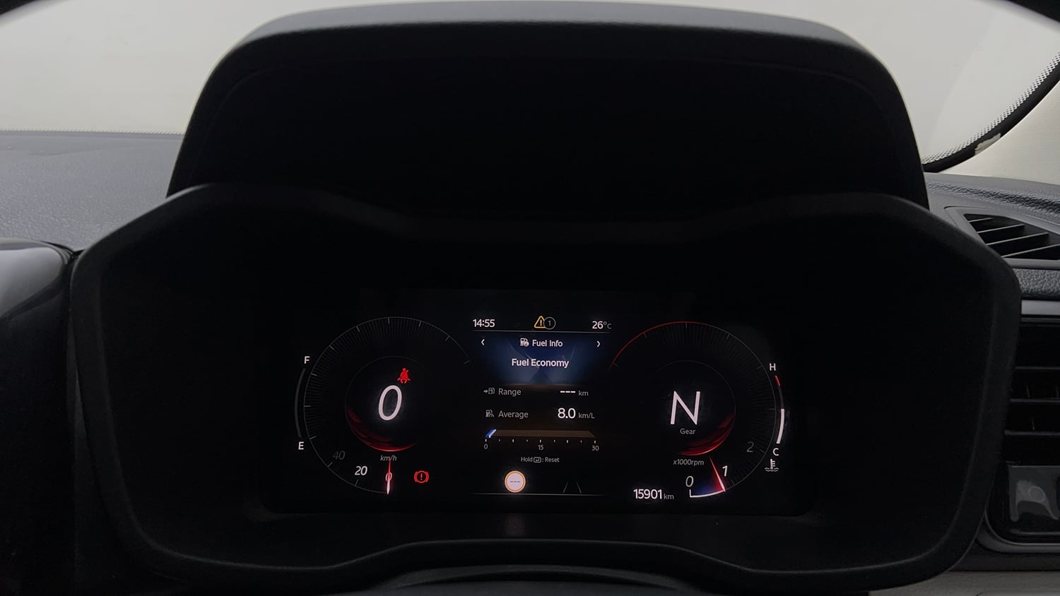 Used 2024 Mahindra XUV 3XO AX5L 1.2 Petrol Petrol Manual interior CLUSTERMETER VIEW