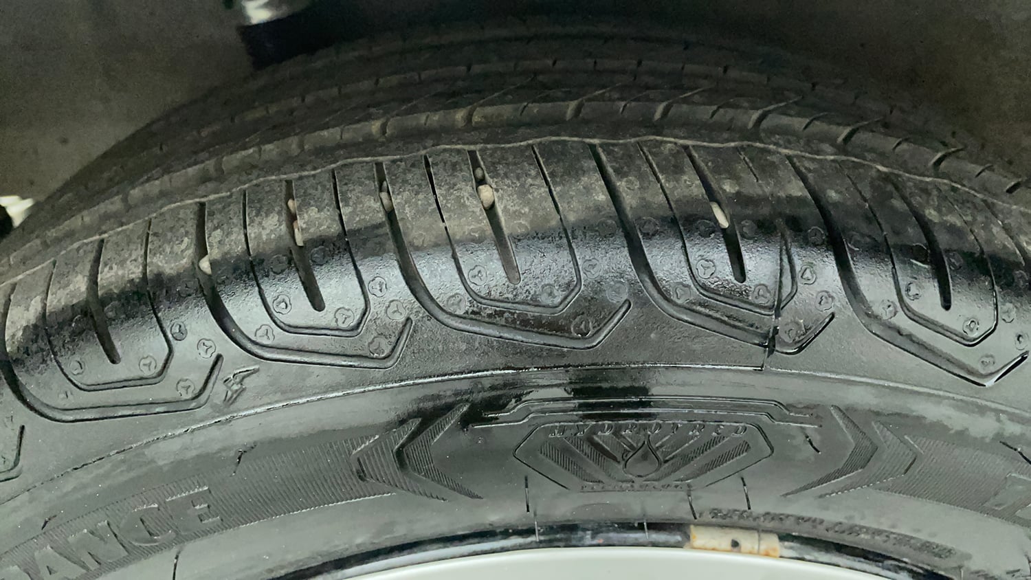 Used 2014 Honda Brio S MT Petrol Manual tyres RIGHT REAR TYRE TREAD VIEW
