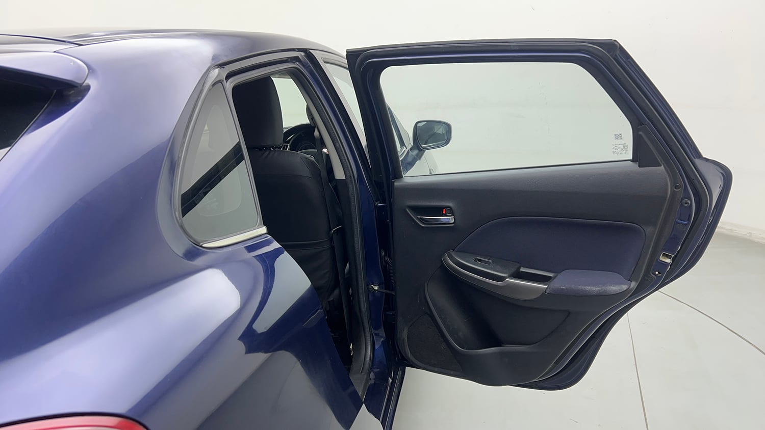Used 2020 Toyota Glanza G Petrol Manual interior RIGHT REAR DOOR OPEN VIEW