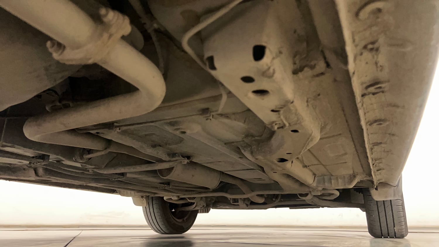 Used 2025 Tata Tiago XTA Petrol Automatic extra REAR RIGHT UNDERBODY VIEW