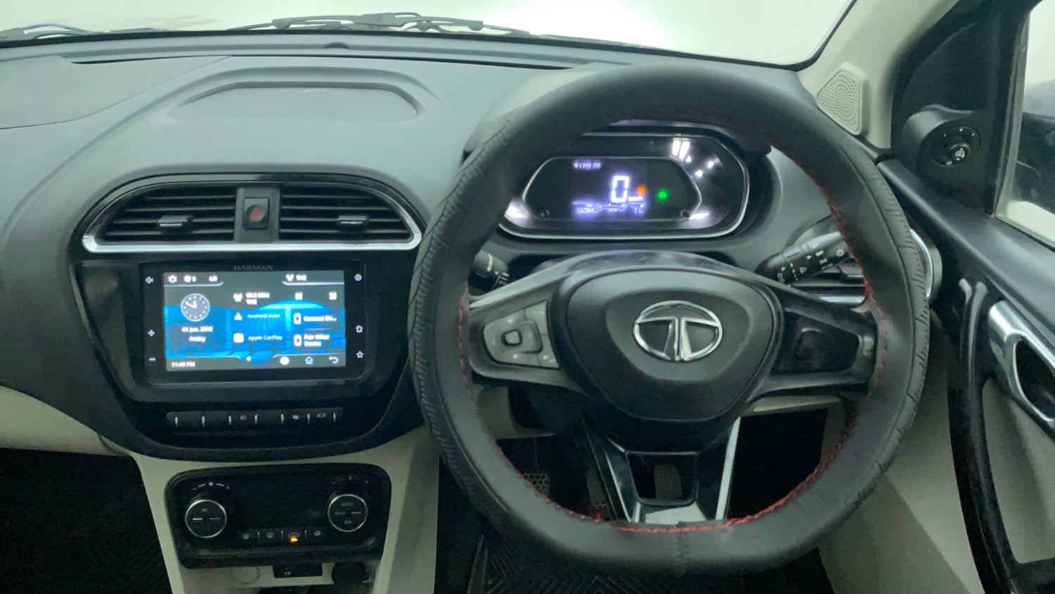 Used 2022 Tata Tigor XZ Plus Petrol Manual interior STEERING VIEW