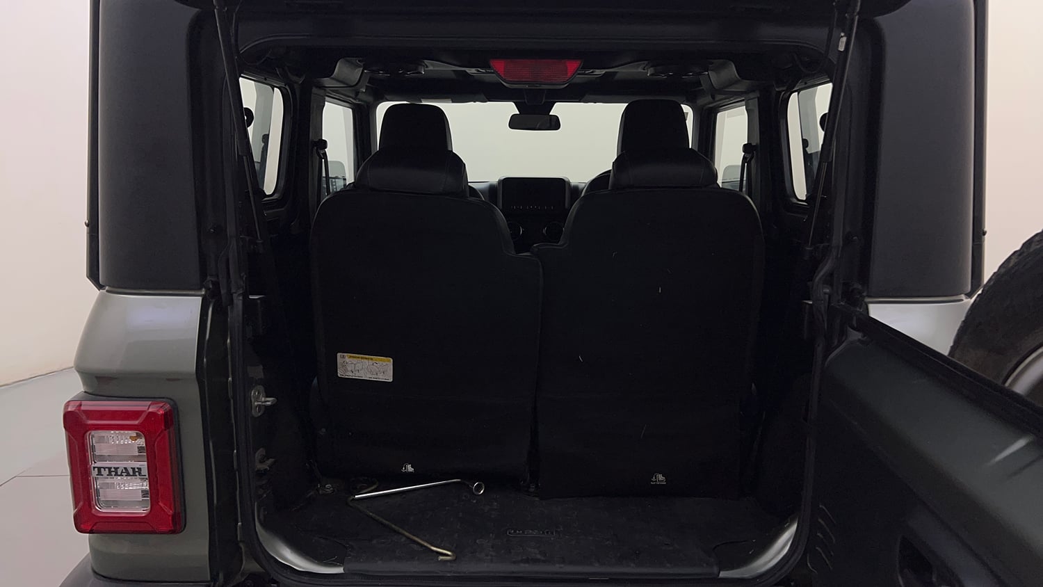 Used 2021 mahindra Thar LX Hard Top Petrol MT 4WD Petrol Manual interior DICKY INSIDE VIEW