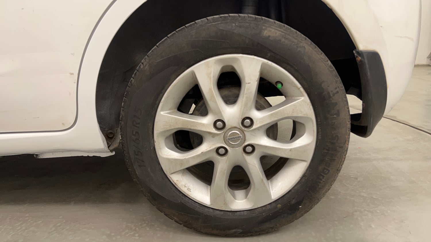 Used 2013 Nissan Micra XV CVT Petrol Automatic tyres LEFT REAR TYRE RIM VIEW