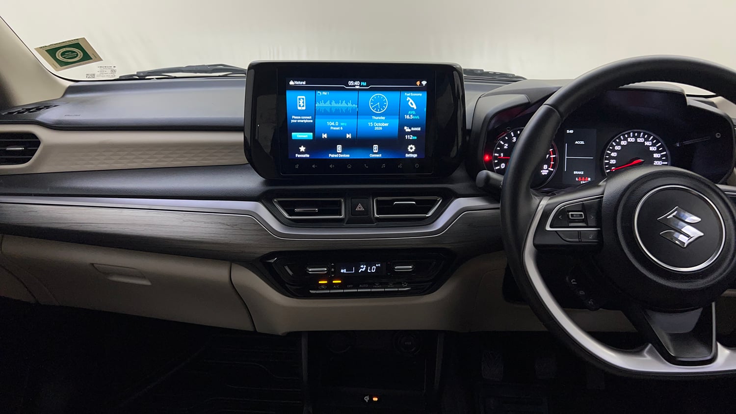 Used 2025 Maruti Suzuki Dzire ZXi Plus Petrol Manual interior MUSIC SYSTEM & AC CONTROL VIEW