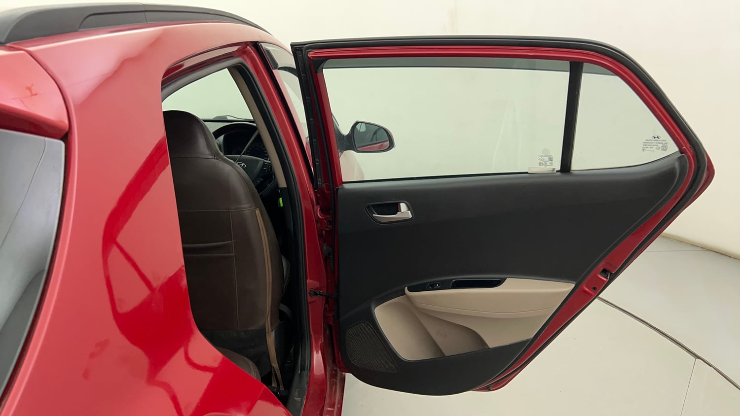 Used 2018 Hyundai Grand i10 Sportz 1.2 Kappa VTVT Petrol Manual interior RIGHT REAR DOOR OPEN VIEW