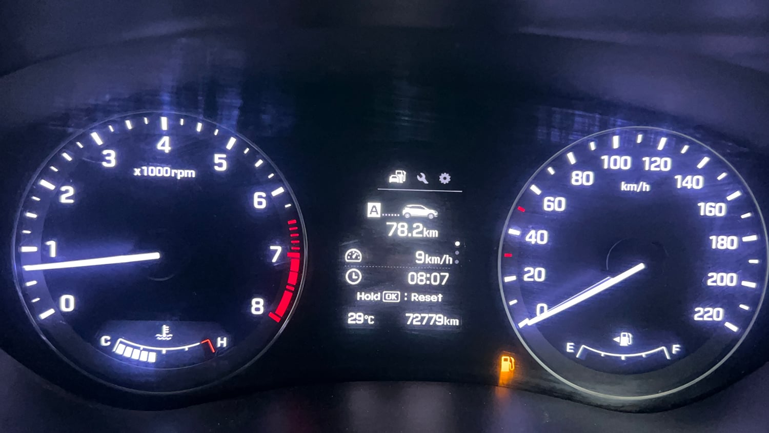 Used 2016 Hyundai Elite i20 Asta 1.2 (O) Petrol Manual interior CLUSTERMETER VIEW