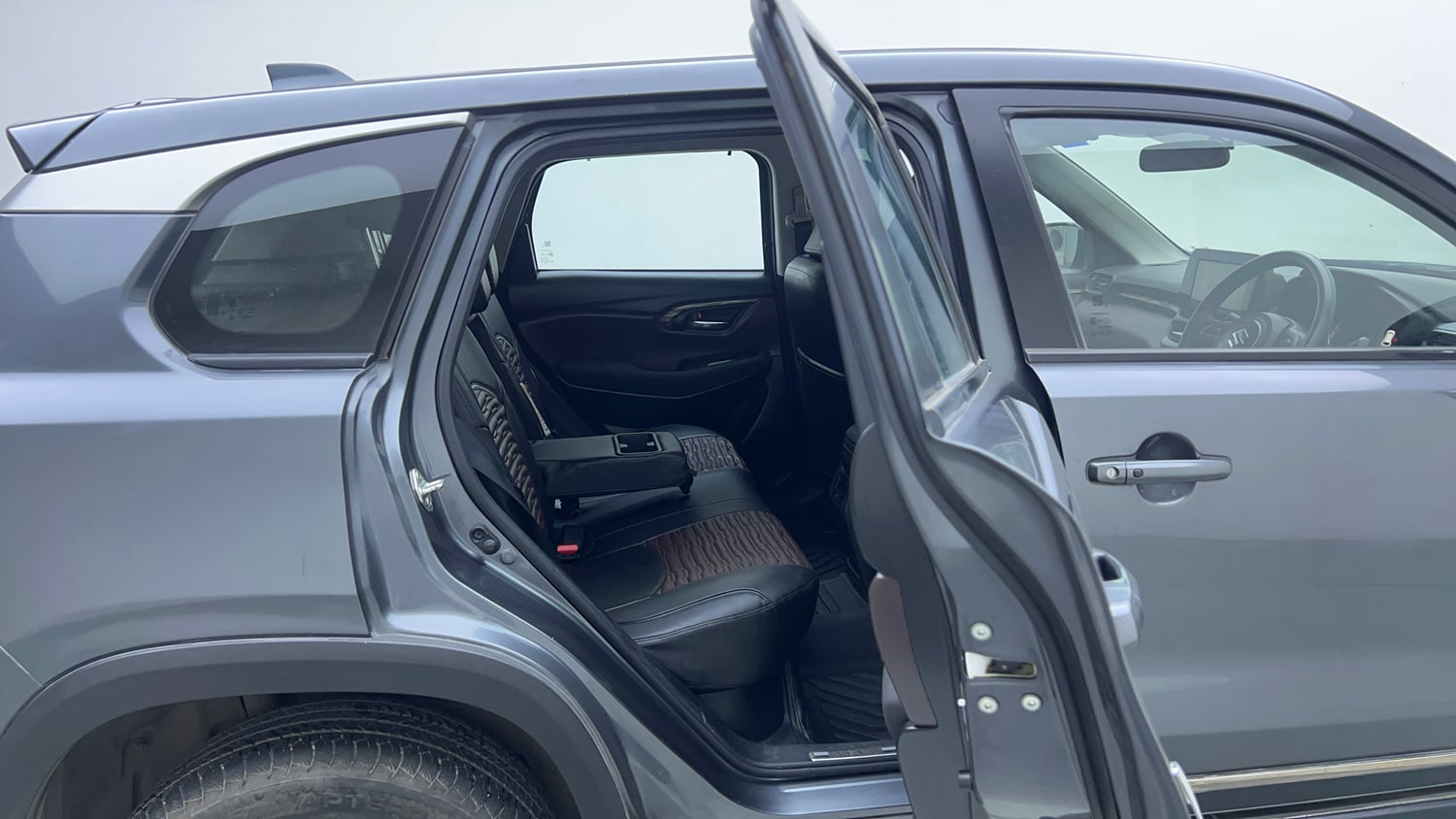 Used 2023 Maruti Suzuki Grand Vitara Delta Smart Hybrid AT Petrol Automatic interior RIGHT SIDE REAR DOOR CABIN VIEW