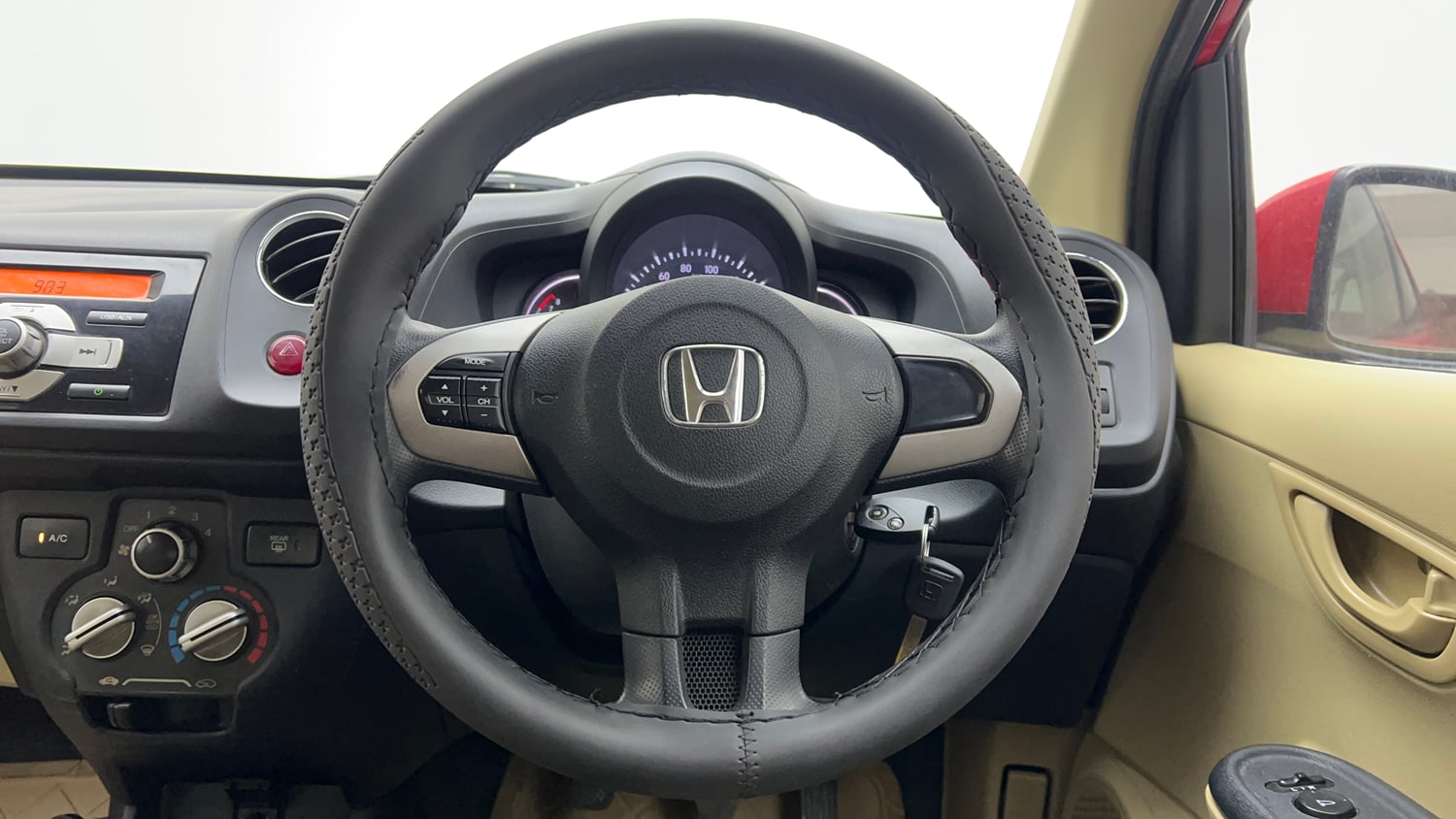 Used 2016 Honda Brio S MT Petrol Manual interior STEERING VIEW