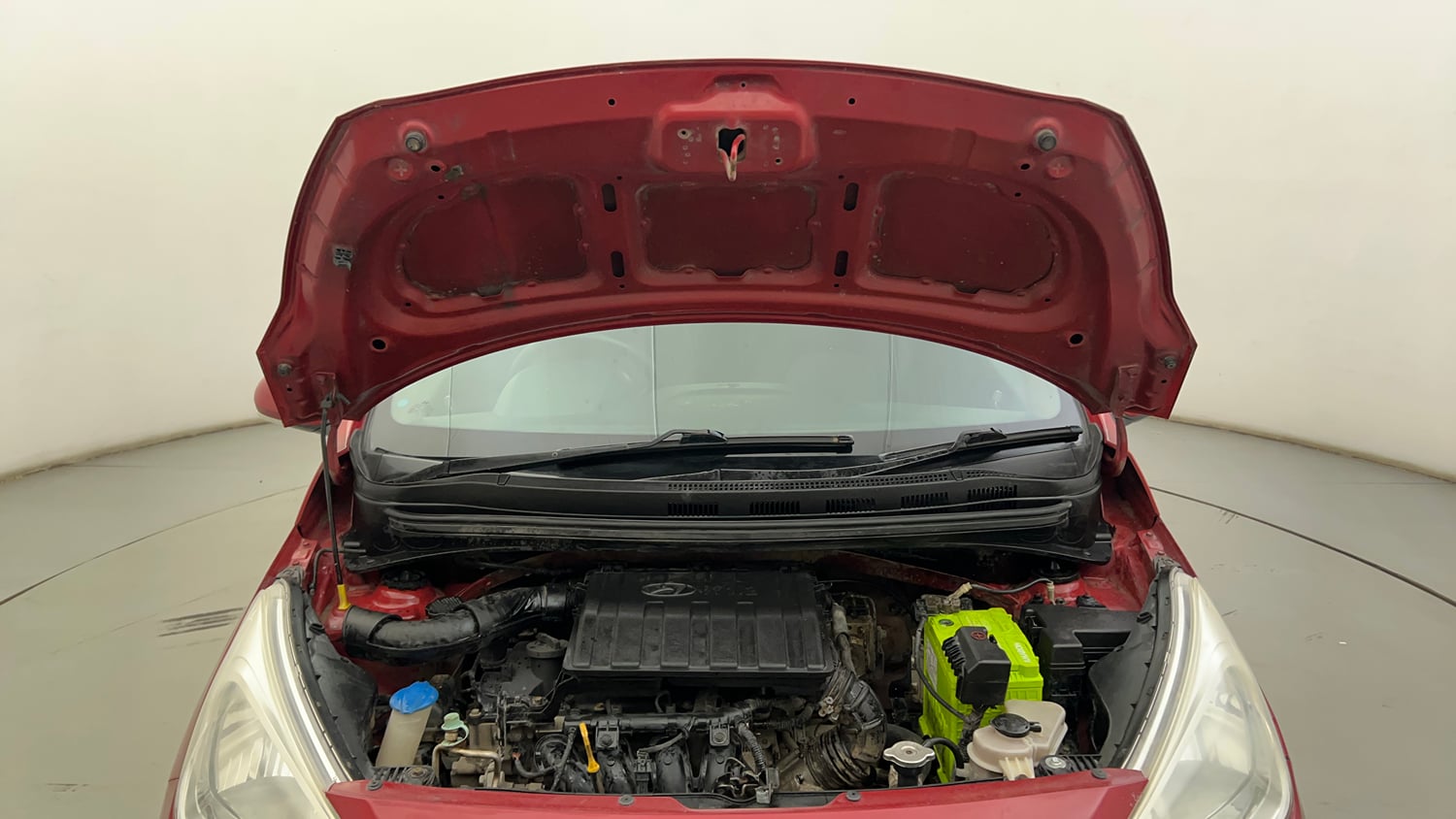 Used 2018 Hyundai Grand i10 Sportz 1.2 Kappa VTVT Petrol Manual engine ENGINE & BONNET OPEN FRONT VIEW