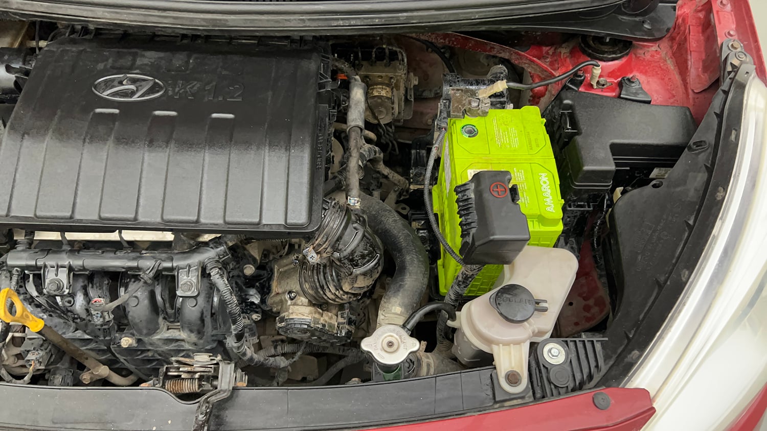 Used 2018 Hyundai Grand i10 Sportz 1.2 Kappa VTVT Petrol Manual engine ENGINE LEFT SIDE VIEW