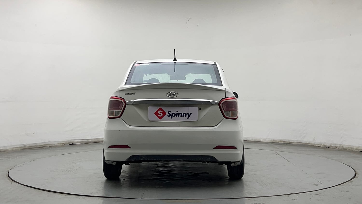 Used 2017 Hyundai Xcent Base ABS 1.2 Petrol Manual exterior BACK VIEW