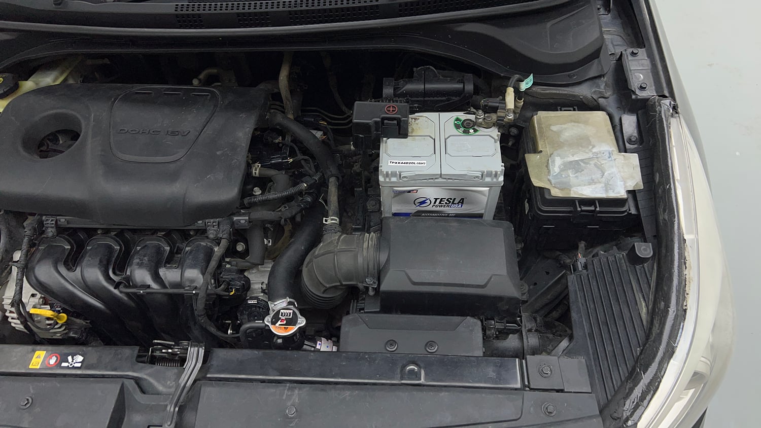 Used 2018 Hyundai Verna SX (O) 1.6 VTVT AT Petrol Automatic engine ENGINE LEFT SIDE VIEW