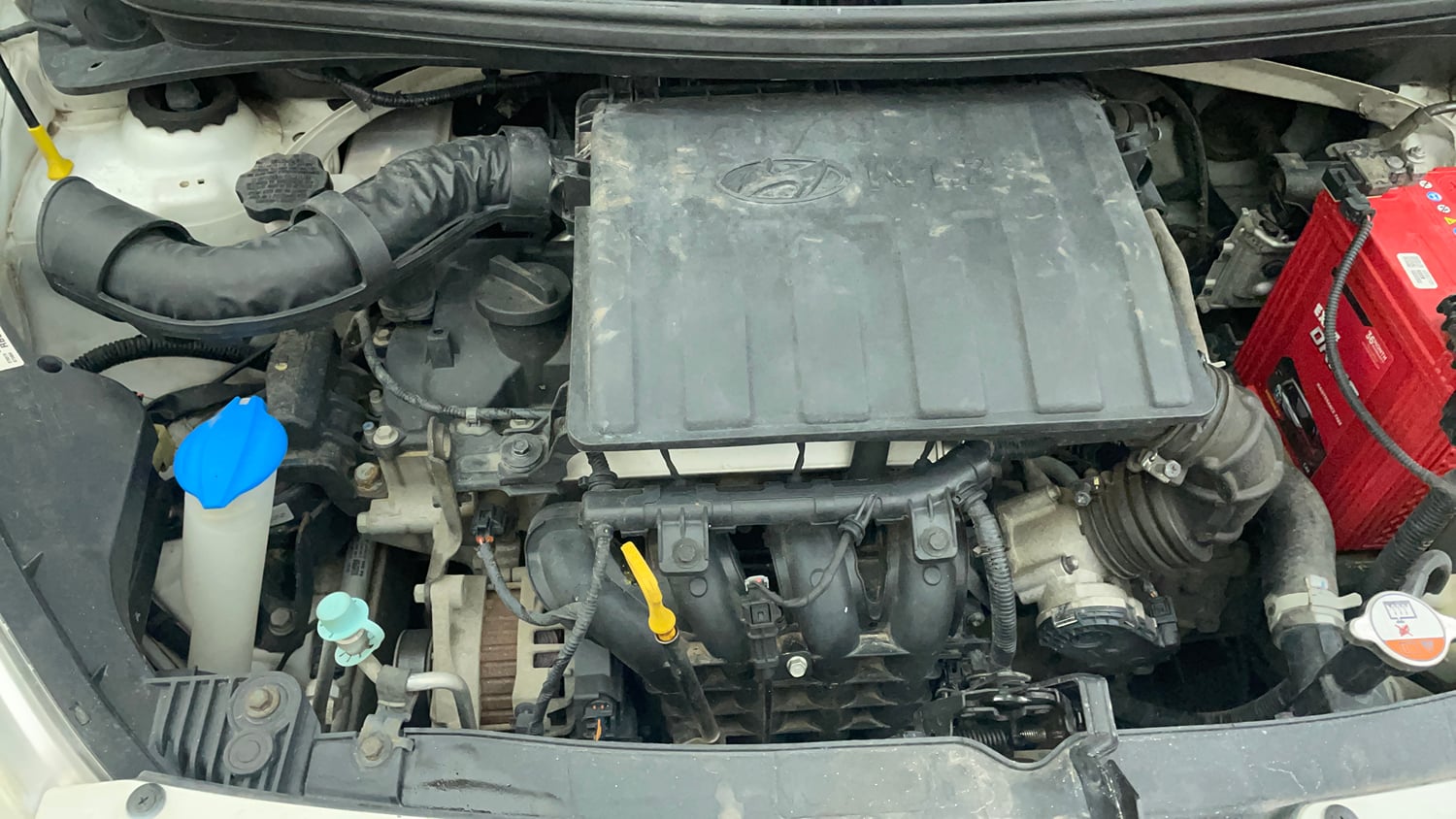 Used 2019 Hyundai Grand i10 Magna 1.2 Kappa VTVT Petrol Manual engine ENGINE RIGHT SIDE VIEW