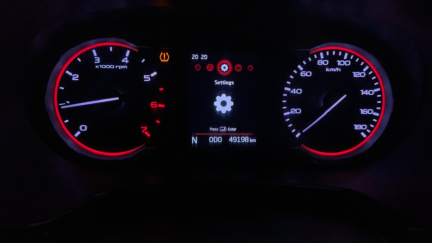 Used 2021 mahindra Thar LX Hard Top Petrol MT 4WD Petrol Manual interior CLUSTERMETER VIEW