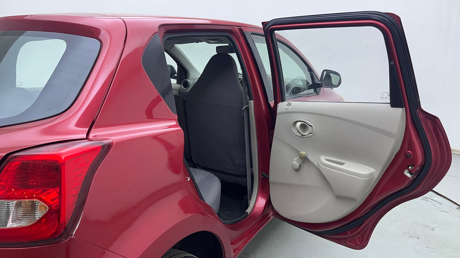 Used 2016 Datsun GO T Petrol Manual interior RIGHT REAR DOOR OPEN VIEW