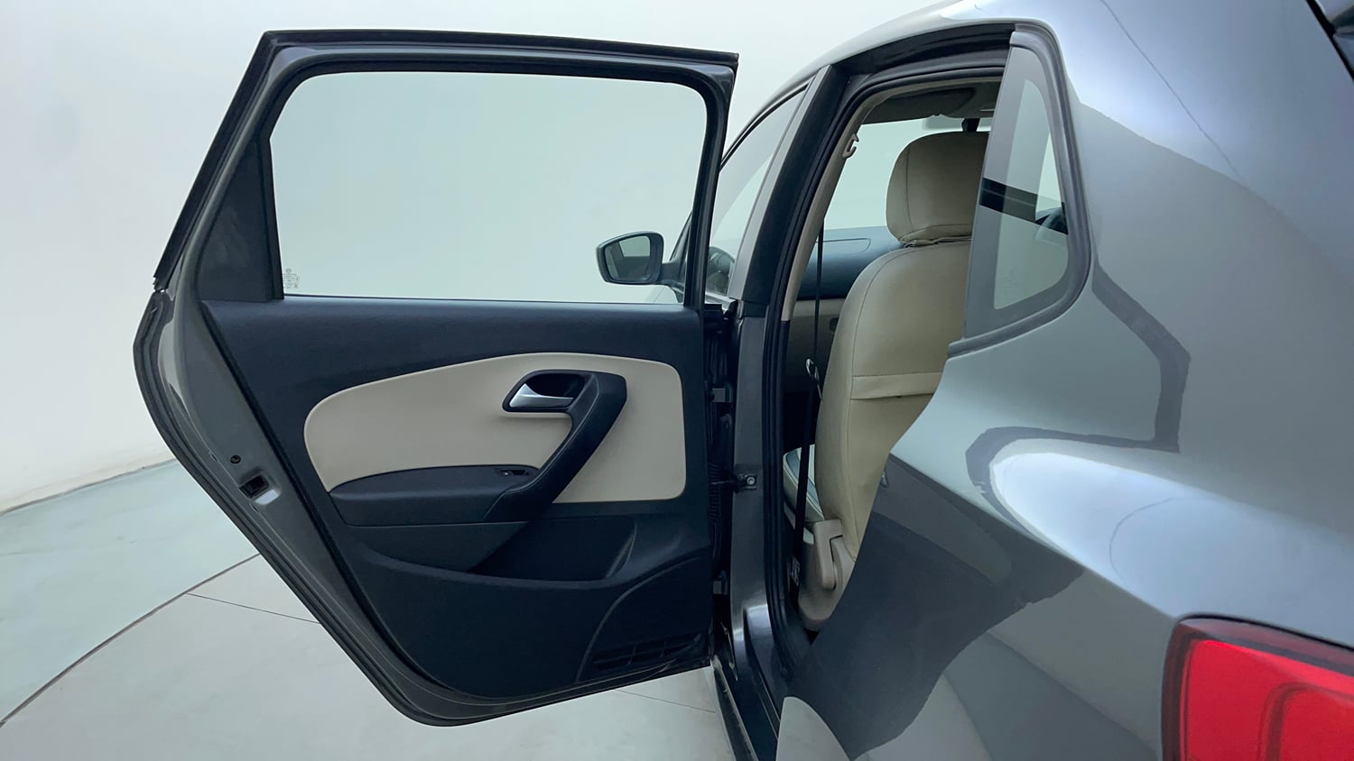 Used 2014 Volkswagen Polo Comfortline 1.2L (P) Petrol Manual interior LEFT REAR DOOR OPEN VIEW
