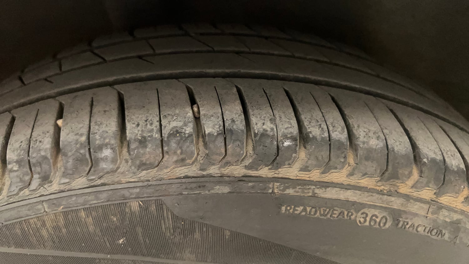 Used 2013 Nissan Micra XV CVT Petrol Automatic tyres RIGHT REAR TYRE TREAD VIEW