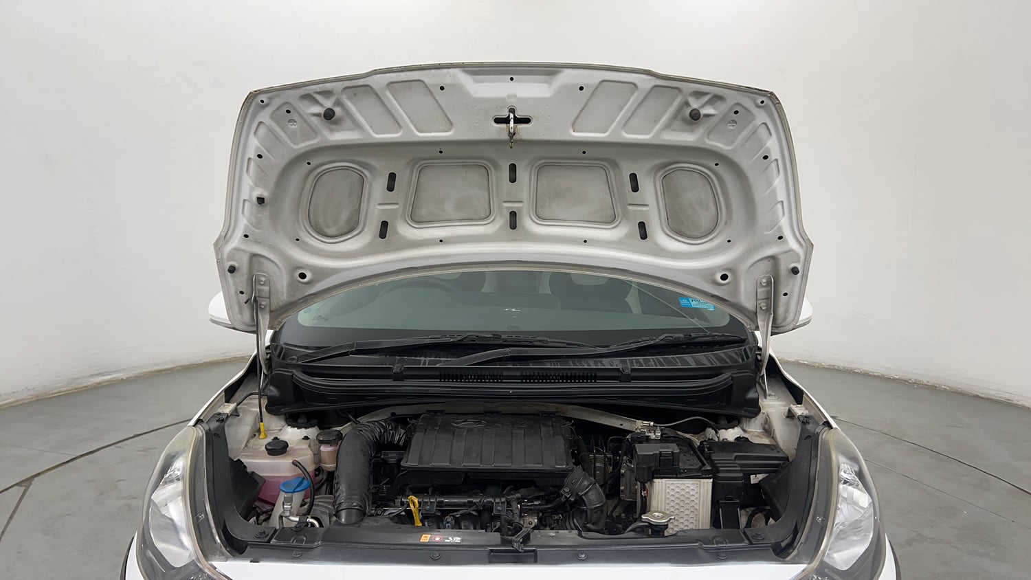 Used 2021 Hyundai Aura SX 1.2 Petrol Petrol Manual engine ENGINE & BONNET OPEN FRONT VIEW