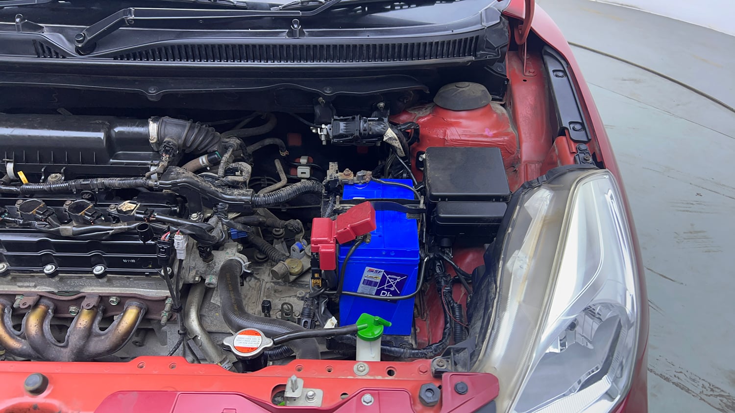 Used 2021 Maruti Suzuki Baleno Sigma Petrol Manual engine ENGINE LEFT SIDE VIEW