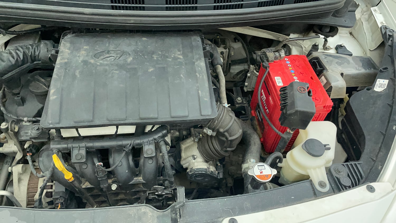 Used 2019 Hyundai Grand i10 Magna 1.2 Kappa VTVT Petrol Manual engine ENGINE LEFT SIDE VIEW