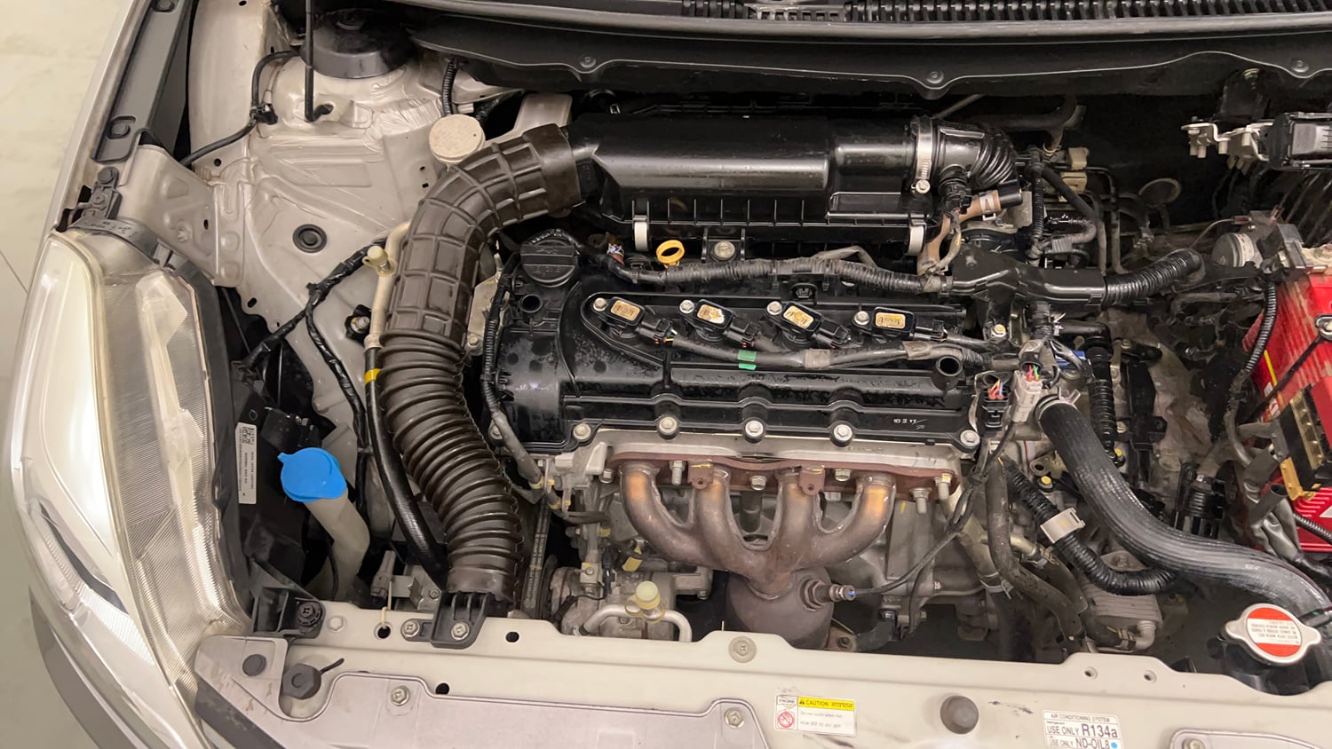 Used 2017 Maruti Suzuki Baleno Delta 1.2 AT Petrol Automatic engine ENGINE RIGHT SIDE VIEW