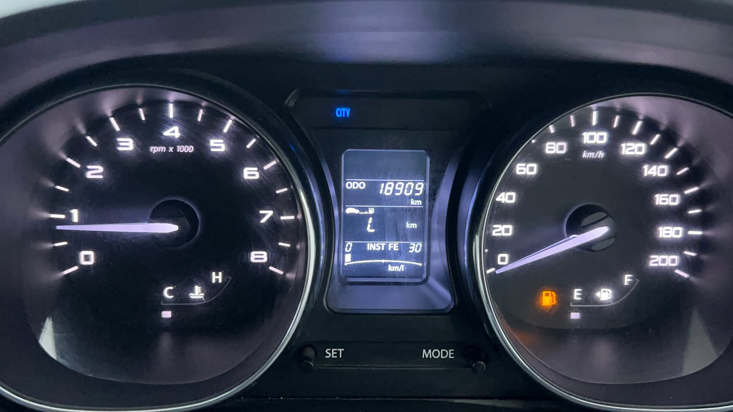 Used 2018 Tata Tiago Revotron XZ Petrol Manual interior CLUSTERMETER VIEW