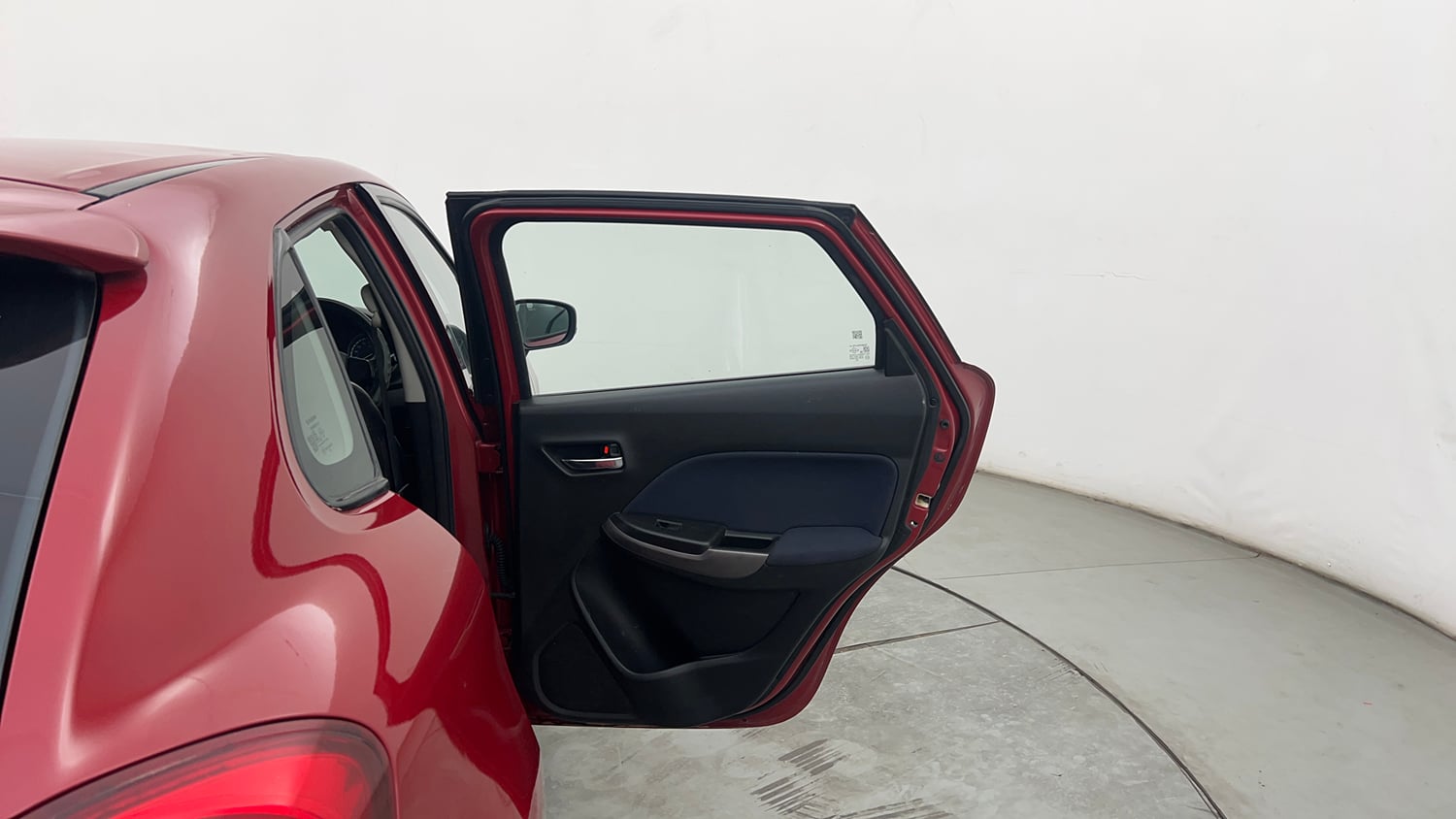 Used 2019 Maruti Suzuki Baleno Delta Petrol Manual interior RIGHT REAR DOOR OPEN VIEW