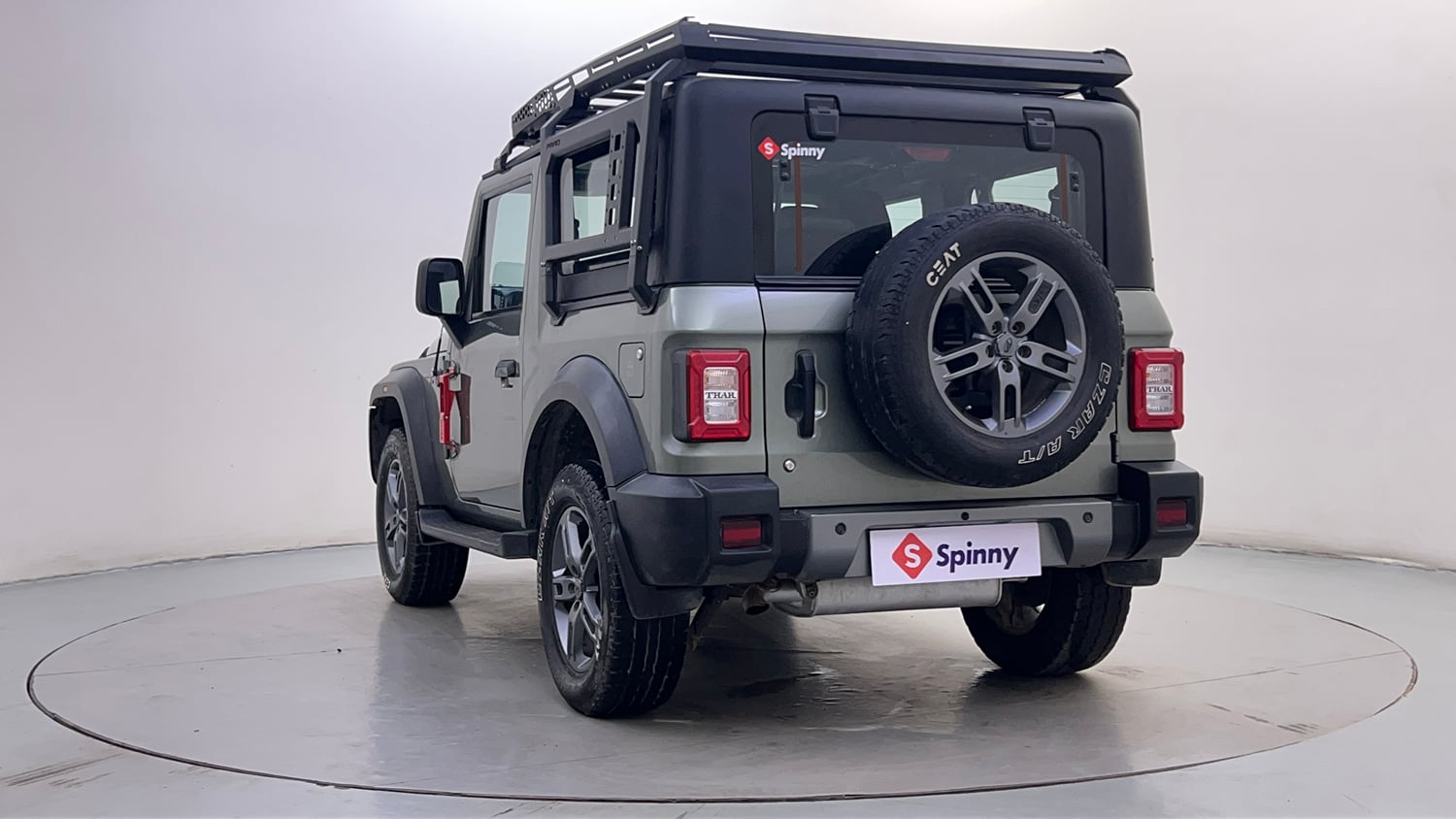 Used 2021 mahindra Thar LX Hard Top Petrol MT 4WD Petrol Manual exterior LEFT REAR CORNER VIEW