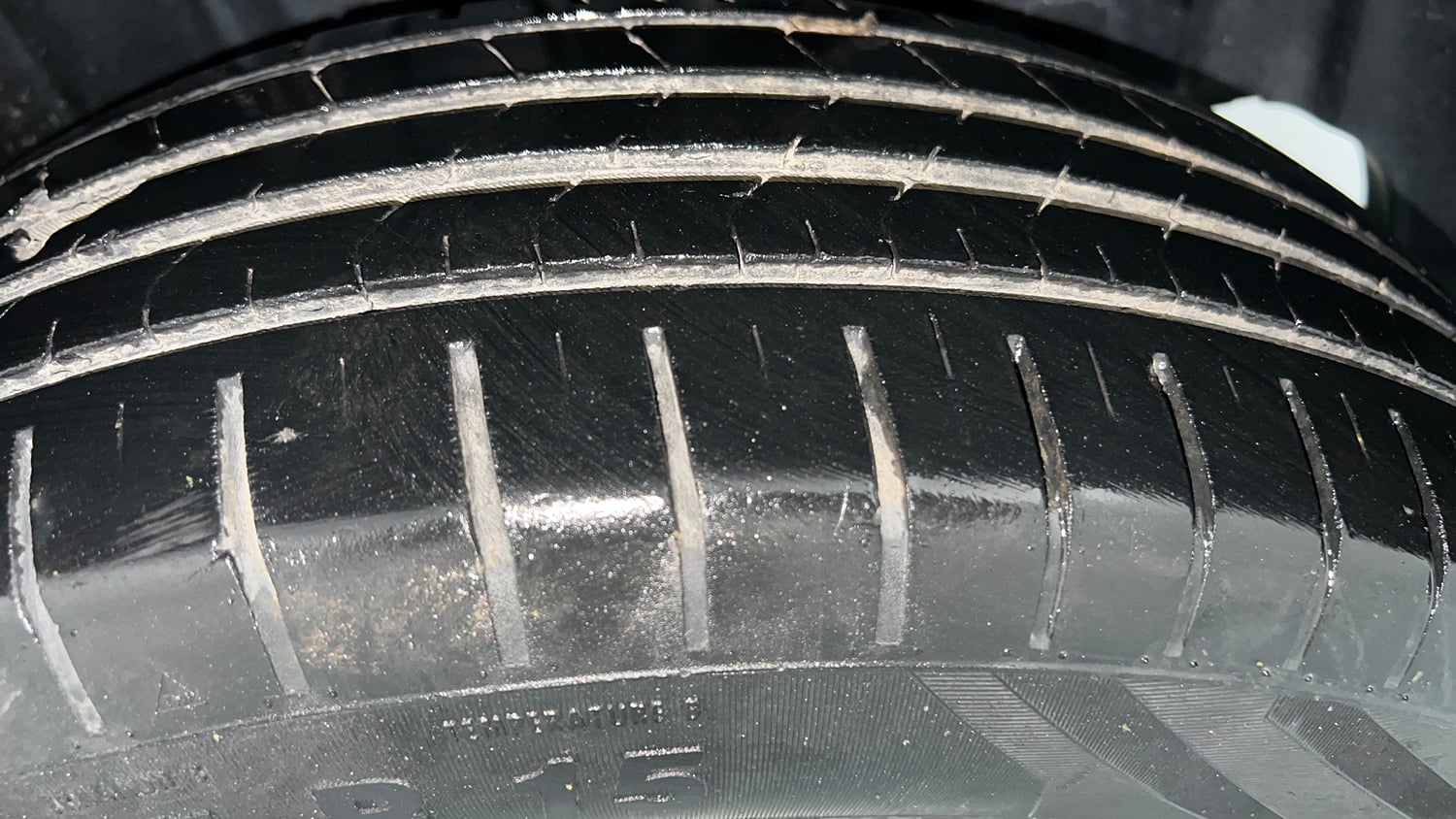 Used 2023 Maruti Suzuki Baleno Delta AGS Petrol Automatic tyres LEFT REAR TYRE TREAD VIEW