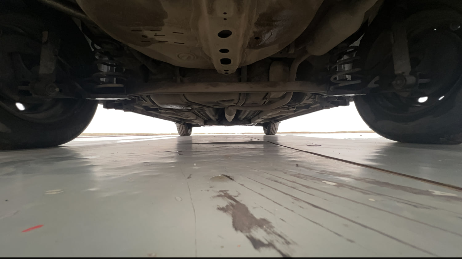 Used 2015 Maruti Suzuki Swift VXi Petrol Manual extra REAR UNDERBODY VIEW (TAKEN FROM REAR)
