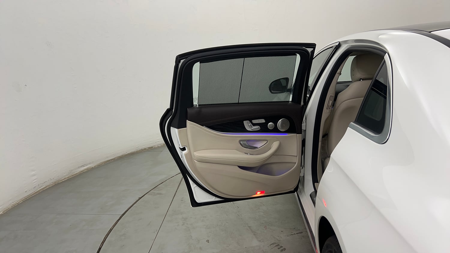 Used 2022 Mercedes-Benz E-Class E 220d Exclusive Diesel Automatic interior LEFT REAR DOOR OPEN VIEW