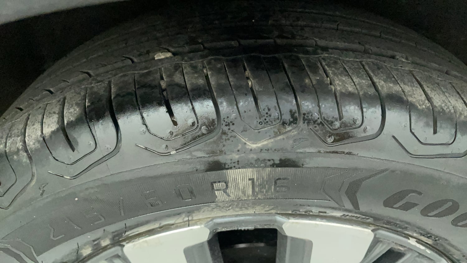Used 2021 Honda WR-V SV MT Diesel Diesel Manual tyres RIGHT REAR TYRE TREAD VIEW