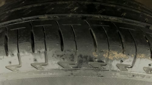 Used 2024 Maruti Suzuki Ignis Zeta 1.2 MT Petrol Manual tyres LEFT FRONT TYRE TREAD VIEW