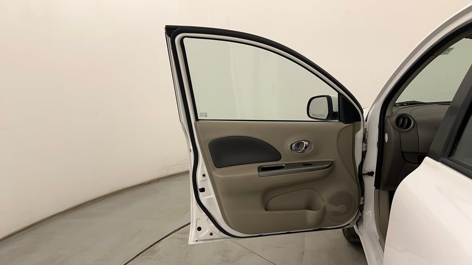 Used 2013 Nissan Micra XV CVT Petrol Automatic interior LEFT FRONT DOOR OPEN VIEW