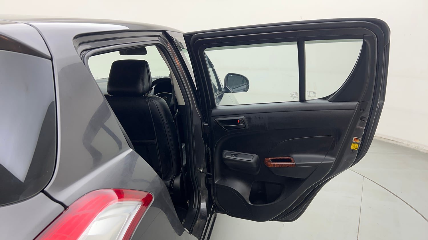 Used 2017 Maruti Suzuki Swift Lxi (O) Petrol Manual interior RIGHT REAR DOOR OPEN VIEW