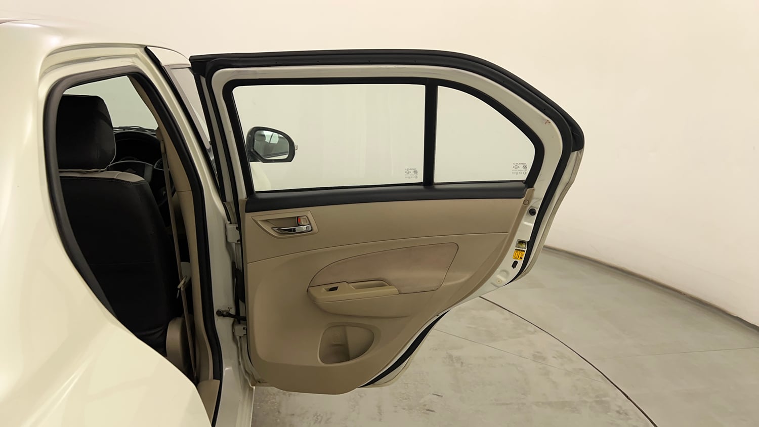 Used 2012 Maruti Suzuki Swift Dzire VXI Petrol Manual interior RIGHT REAR DOOR OPEN VIEW