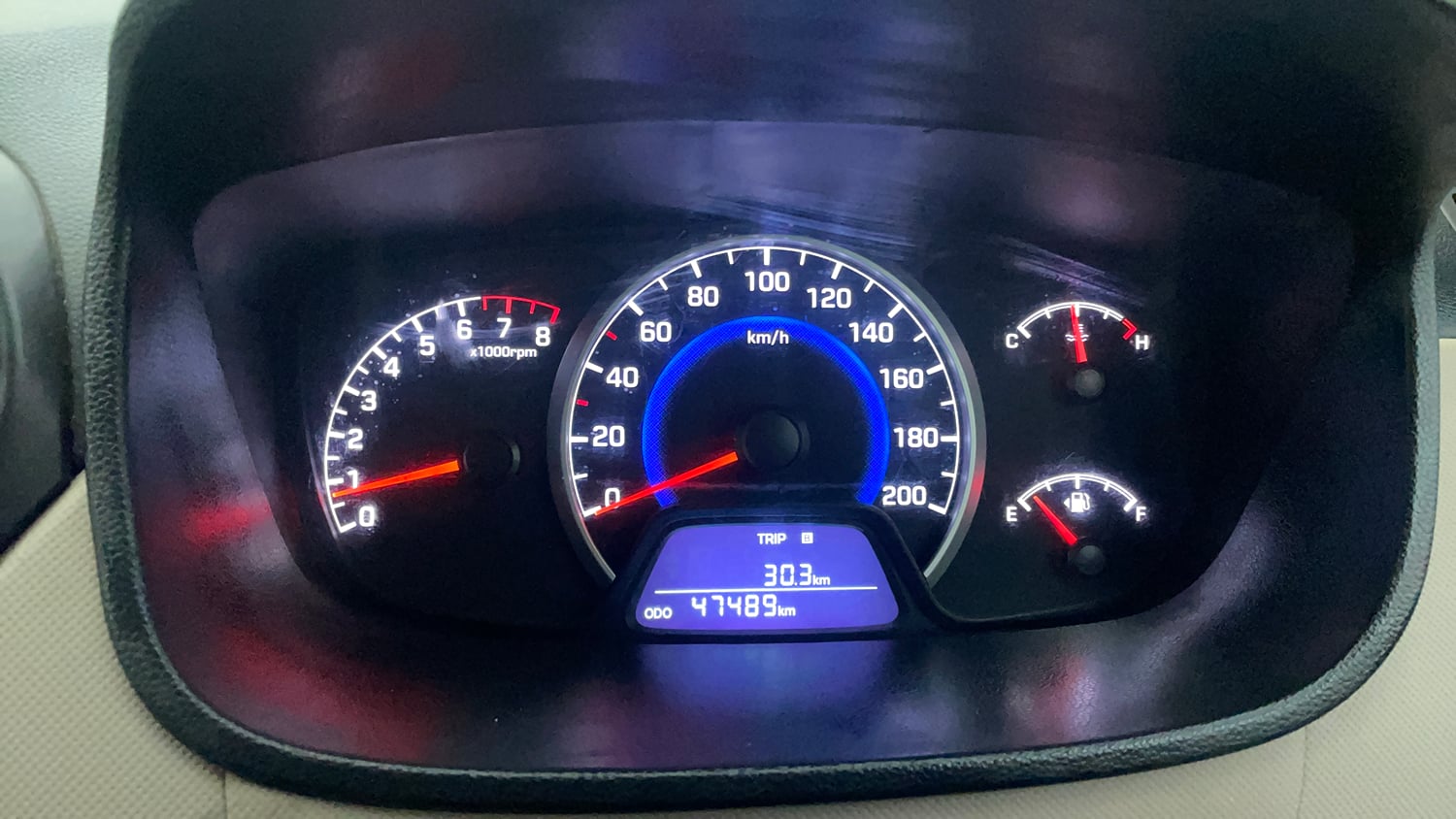 Used 2019 Hyundai Grand i10 Magna 1.2 Kappa VTVT Petrol Manual interior CLUSTERMETER VIEW
