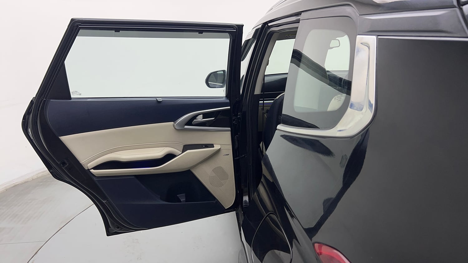 Used 2022 Kia Carens Luxury Plus 1.5 Diesel AT 7 STR Diesel Automatic interior LEFT REAR DOOR OPEN VIEW