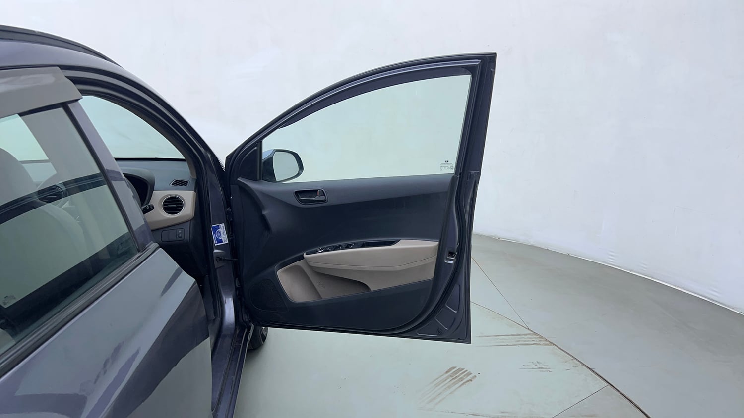 Used 2017 Hyundai Grand i10 Magna 1.2 Kappa VTVT Petrol Manual interior RIGHT FRONT DOOR OPEN VIEW