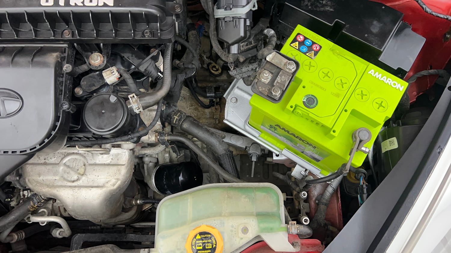 Used 2018 Tata Tiago Revotron XZ Petrol Manual engine ENGINE LEFT SIDE VIEW